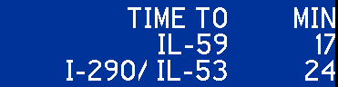 TIME TO IL-59 I-290/ IL-53 MIN 17 23 