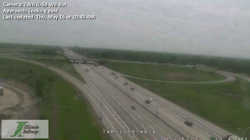 Traffic Cam I-90 at Illinois Route 59