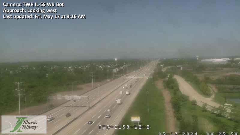 Traffic Cam I-90 at Illinois Route 59